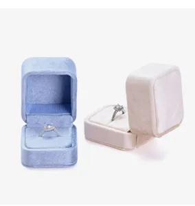 Velvet ring box detail showcase, soft texture, elegant design for proposal rings.