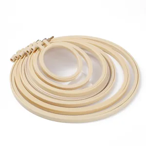 Set di telai per ricamo in plastica multi misura anelli punto croce rotondi per cucito fai da te.