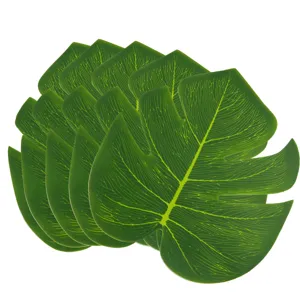Fausses feuilles de Monstera plante verte accessoires décoratifs set de table feuillage