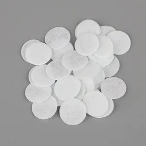 White round non-woven felt fabric pads for DIY hair accessories, handmade bow backing base.