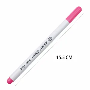 Bolígrafo marcador de tela rosa bolígrafo soluble herramienta de costura 15,5 cm largo
