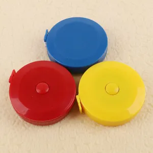 Metro a nastro in plastica retrattile portatile, righello di misurazione corporea colorato, 3 pz