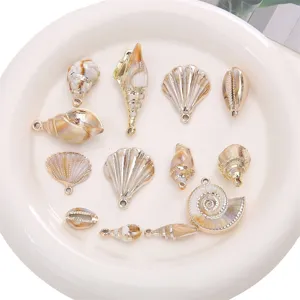 Acryl Muschel Schnecke Anhänger Set für handgemachte DIY Schmuck Ohrringe Windspiel Basteln
