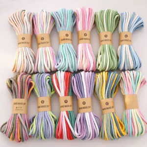 Core-spun cotton braided rope DIY handmade colored cords sewing decorative ribbon accessories
