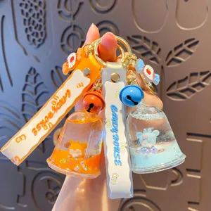 Süßer flüssiger Öl Gelee Flasche Glocke Schlüsselanhänger Trend Tasche Anhänger charmant