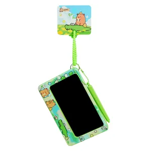 Children LCD Writing Tablet Portable Electronic Drawing Board with Stylus and Cute Cartoon Case