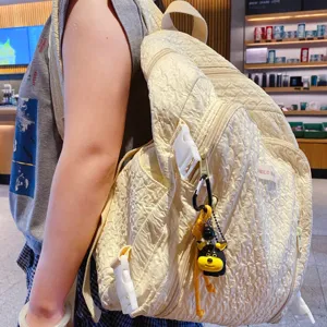 Cute cartoon puppy bee keychain bag pendant resin doll accessory for daily stylish backpack decoration