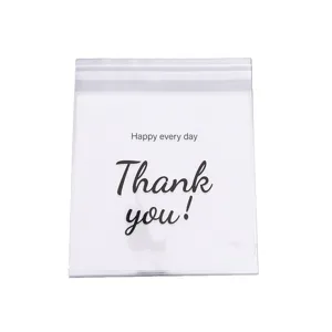 Transparent self adhesive sealing bag clear plastic packaging bag for cookies jewelry accessories