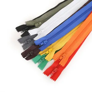 Farbige Nylon Reissverschuesse geschlossenes Ende Naehzubehoer fuer Bekleidung Heimtextilien