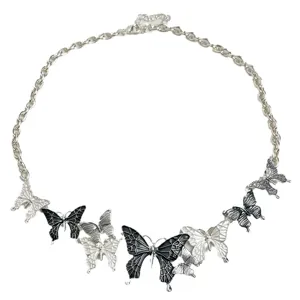Collier papillon goutte d'huile mode design de niche chaîne de clavicule bijoux élégants