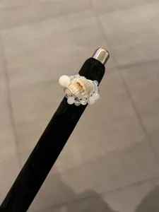 Handgemachte Muschel Conch Ring Detail, Perlen Strandstil Modeschmuck für schöne Damen.