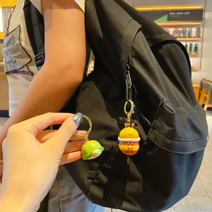 Original Cartoon Biene Schlüsselanhänger Süßes Paar Tasche Anhänger Kreative Harz Auto Schlüsselring Zubehör