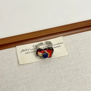 Bague de forme de nourriture mini creative design de niche retro personnalite glanage ouvert