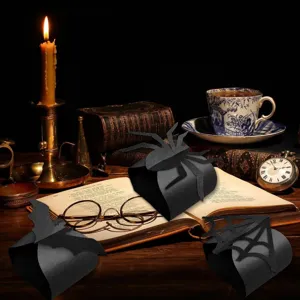 Halloween Deko Spinnen Schachtel Party Geschenkbox schwarze Papier Handwerk Tischdeko