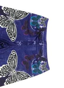 Mujer mallas talle alto vaquero falso estampado mariposa moda pantalón casual diario