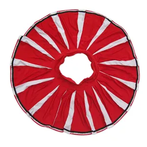 Red white pleated cheerleading skirt performance dance costume sportswear outfit for women