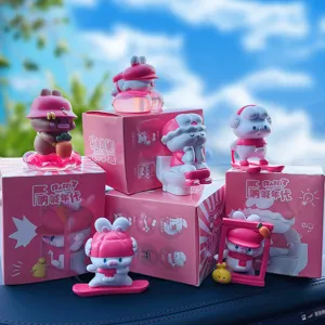Niedliche Hasen Blindbox Auto Armaturenbrett Ornament Trend Spielzeug Tisch Dekoration