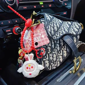 Cute cartoon rabbit keychain stylish bag pendant cute couple key ring accessories