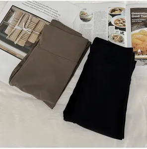 Women winter fleece lined leggings thermal tight pants soft stretch seamless base layer
