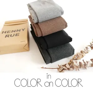 Medias de punto de color sólido para mujer otoño invierno, leggings térmicos suaves.