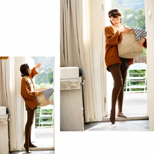 Mujer invierno cálido algodón mallas forradas polar micropresión leggings estilo diario