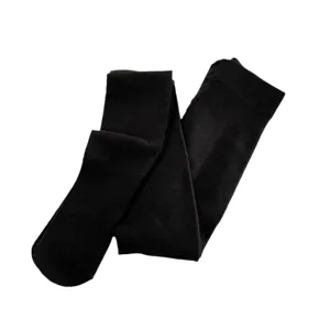 collants thermiques en laine d'hiver épais noirs unis vue principale affichage produit