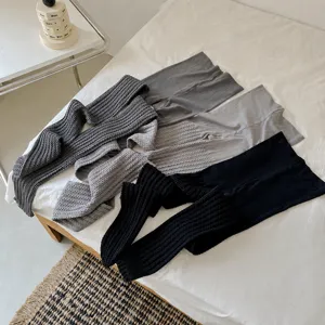 Donna calzamaglia spessa calda treccia inverno collant coprenti tinta unita casual