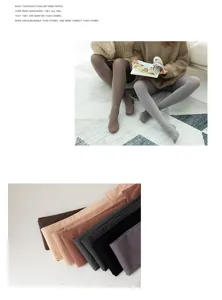 Medias térmicas de mujer forradas de polar alta elasticidad leggings de invierno calientes