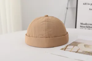 Gorra miki de color sólido para hombres y mujeres, sombrero dockman estilo casual moda.
