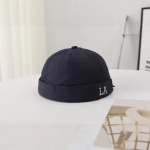 Men's Streetwear Docker Cap Summer Quick-Drying Breathable Letter LA Fisherman Hat