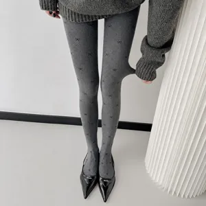 Collant Termico Invernale da Donna Ispessito Pois Fiocco Jacquard Tights Alta Elasticità Cavallo Senza Cuciture