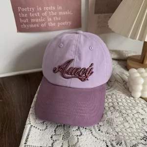 Unisex Cotton Baseball Cap Embroidered Letter Adjustable Curved Brim Sun Protection Casual Sports Hat For Outdoor Daily