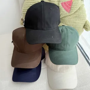 Vintage Cotton Baseball Cap For Men And Women Casual Solid Color Curved Brim Adjustable Outdoor Sports Sun Hat
