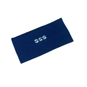 Blauwe gebreide winterhoofdband warme zachte haarband gezellige orenwarmer voor dames
