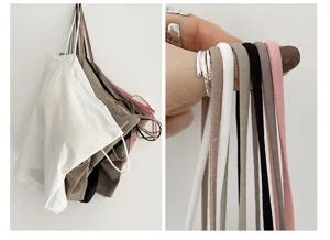 Damen Trägertop Detailansicht, mehrfarbige elastische Basic Schlauchtop Unterwäsche.