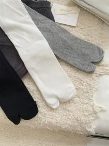Women's split toe calf socks summer thin solid color casual slouch tabi socks for daily wear