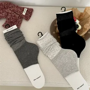 Summer thin stirrup leg warmers casual solid color stack socks fashion hosiery stylish