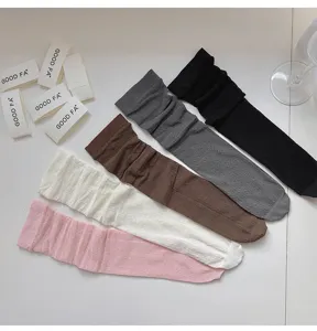 2026 New Spring Summer Women Hollow-Out Wave Pattern High Elasticity Over Knee Socks