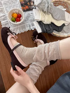 Jambieres style ballet et chaussettes slouch detail, printemps ete bas pour femmes.