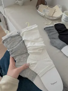 Ballet style stirrup leg warmers, thin rolled edge stacking socks for women spring summer.