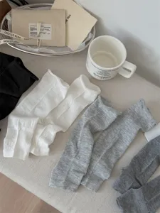 Women ballet style stirrup leg warmers thin rolled edge slouch socks spring summer calf socks