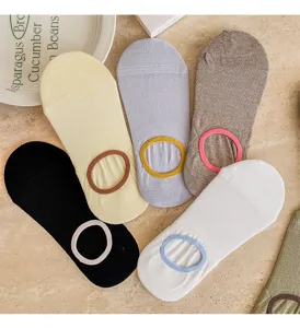 Femmes respirant maille chaussettes bateau printemps été coton invisibles chaussettes bloc