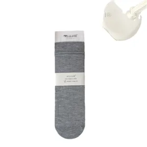 Women's Casual Modal Hollow Out Lace Trim Solid Color Slouch Socks Japanese Style Breathable Crew Socks Daily Wear