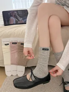 Women's summer thin knit leg warmers stirrup socks ballet style cute accessories