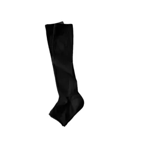 Women ballet style stirrup socks black thin hollow leg warmers long slouch socks spring