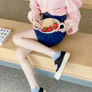 Verano mujeres algodon calcetines cortos bordados uso diario transpirable comodo casual patucos