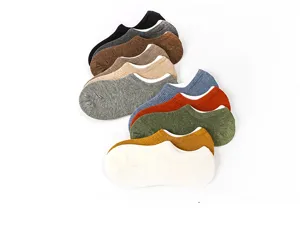 Colorful thin cotton invisible boat socks for women, breathable basic low cut summer socks.