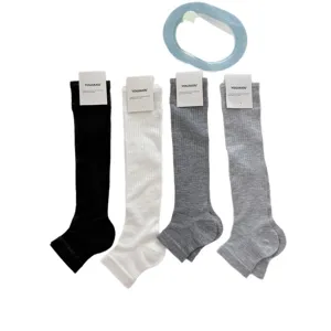 Ballet style stirrup leg warmers long ribbed stack socks spring summer women calf socks