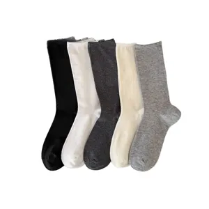 Donne calze lunghe monocolore cotone traspirante primavera estate stile casual quotidiano