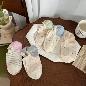 Calcetines bajos mujer algodon primavera verano puntos de colores invisibles set nuevo